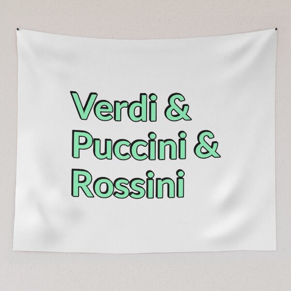 Item preview, Italian opera composers - Puccini, Rossini, Verdi designed and sold by Inspirationmotivation.