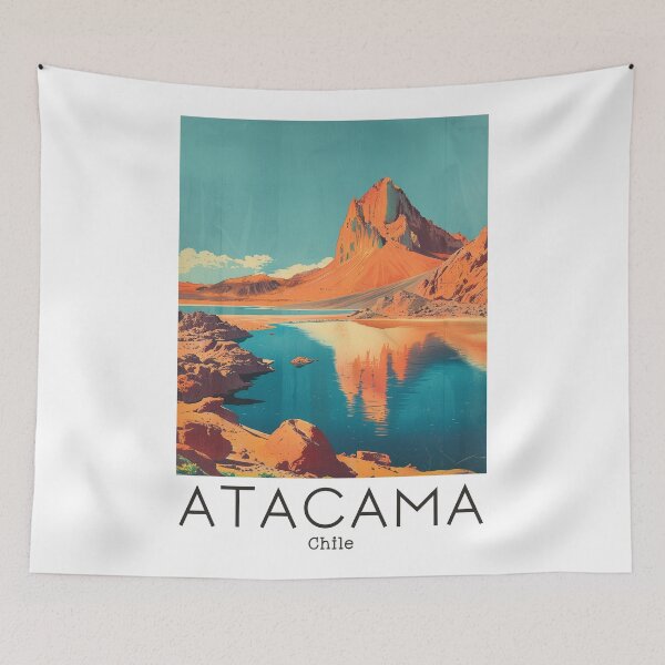 Item preview, A Vintage Travel Illustration of Atacama Desert - Chile designed and sold by GoodOldVintage.