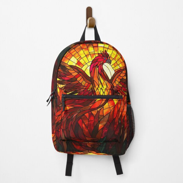 Item preview, Stained glass Phoenix rising print designed and sold by dcrc.
