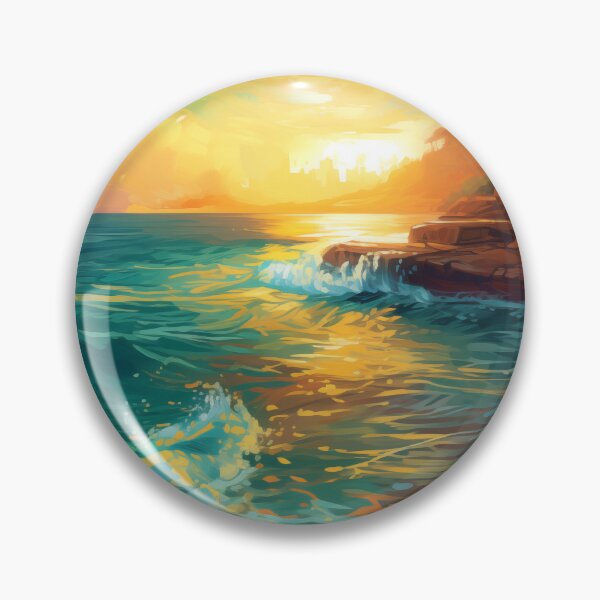 Item preview, Aqua Aurum Shores designed and sold by PrintPulseInk.