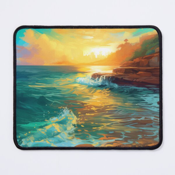Item preview, Aqua Aurum Shores designed and sold by PrintPulseInk.