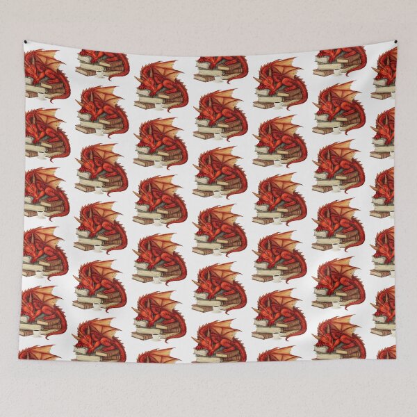 Item preview, Red Dragon And Books designed and sold by TheAnimalZ00.