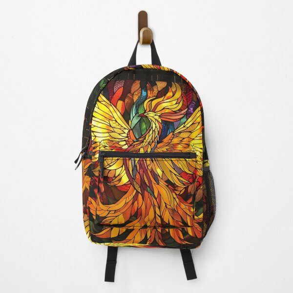Item preview, Stained glass Phoenix rising print designed and sold by dcrc.