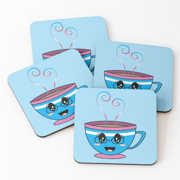 Item preview, Equalitea Transgender Masc Flag Pride  w/ lashes and glasses designed and sold by qteapiecastle.