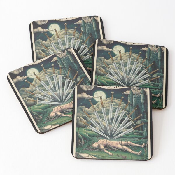 Item preview, Tarot Card - Ten of Swords designed and sold by ZodiacWonders.