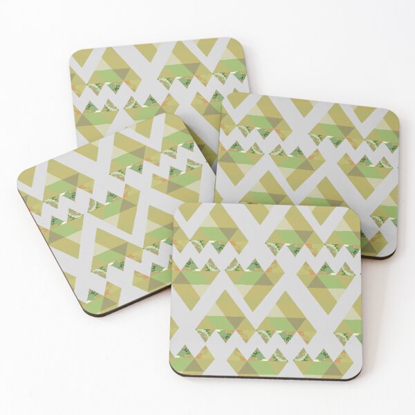Item preview, GEO triangles Green PLAID designed and sold by Ldydesign.