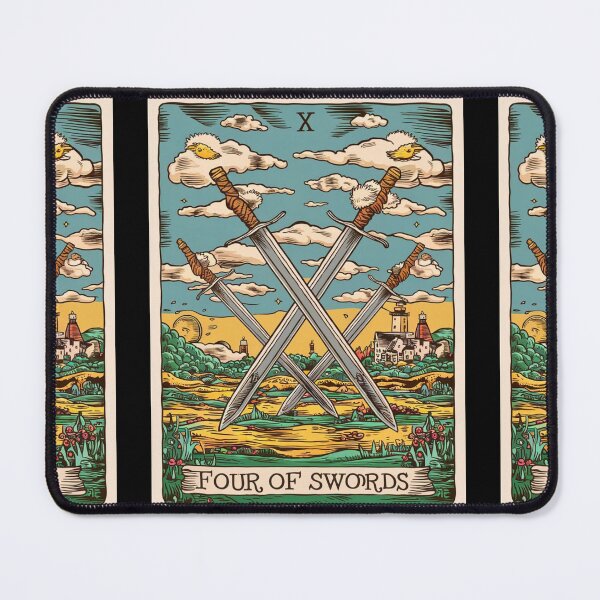 Item preview, Tarot Card - Four of Swords designed and sold by ZodiacWonders.