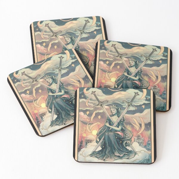 Item preview, Tarot Card - Two of Swords designed and sold by ZodiacWonders.