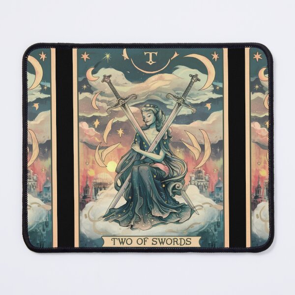 Item preview, Tarot Card - Two of Swords designed and sold by ZodiacWonders.