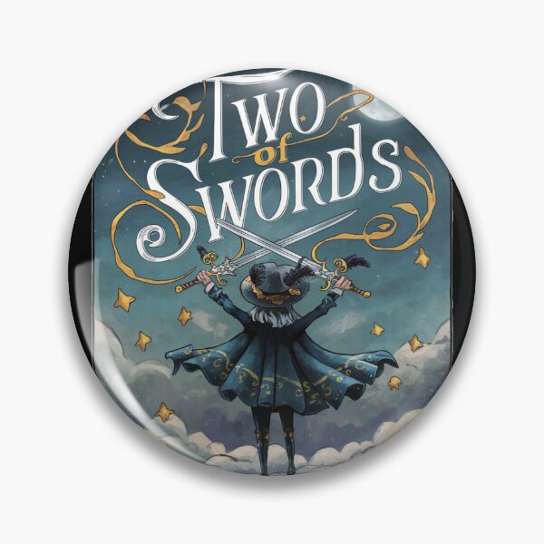 Item preview, Tarot Card - Two of Swords designed and sold by ZodiacWonders.