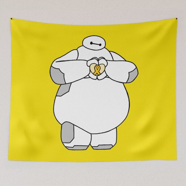 Item preview, Health care robot holding Awareness Ribbon (Yellow) designed and sold by CaitlynConnor.