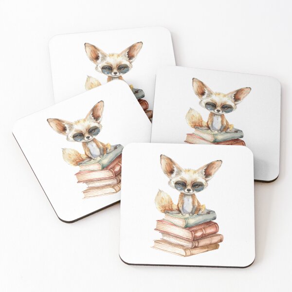 Item preview, Fennec Fox And Books designed and sold by TheAnimalZ00.