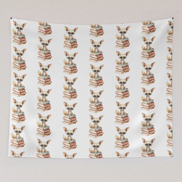 Item preview, Fennec Fox And Books designed and sold by TheAnimalZ00.