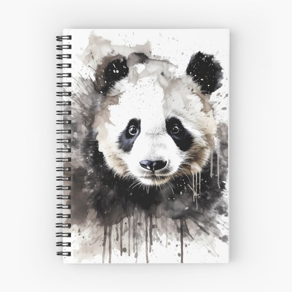 Item preview, Panda Sketch With Ink Splash Effect designed and sold by Amberjays.