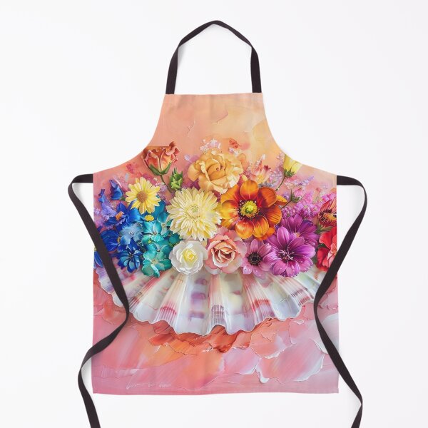 Item preview, Watercolor flowers in an open clam shell designed and sold by dcrc.