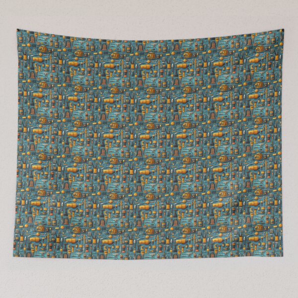 Item preview, Tool Time Blue designed and sold by above-abode.