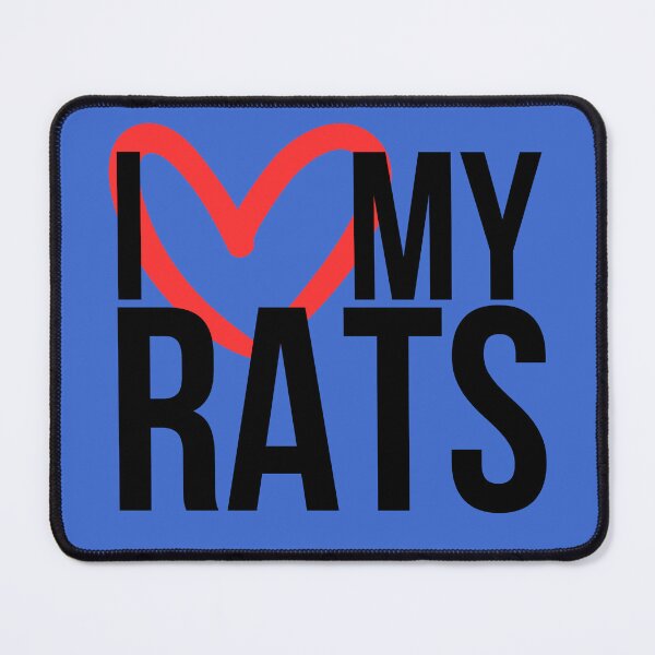 Item preview, I love my rats - for rat lovers, with heart designed and sold by Faesia.