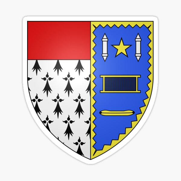 Vista previa del artículo con la obra «Escudo de armas de Roubaix, Francia», diseñado y vendido por PZAndrews.