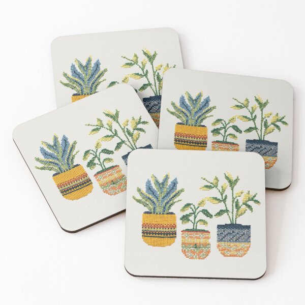 Item preview, Cross Stitch Potted Plants designed and sold by plantlady-shop.
