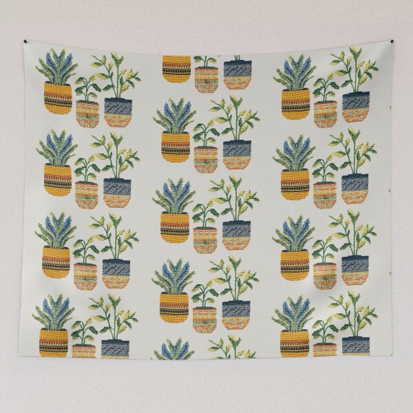 Item preview, Cross Stitch Potted Plants designed and sold by plantlady-shop.