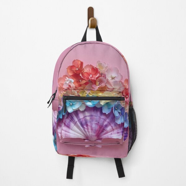 Item preview, watercolor flowers in an open clam shell designed and sold by dcrc.