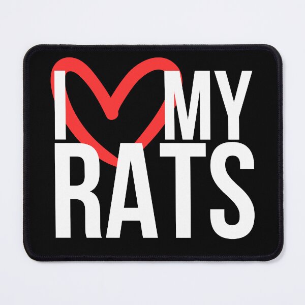 Item preview, I love my rats - for rat lovers, with heart - white variant designed and sold by Faesia.