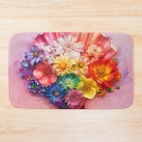 Item preview, watercolor flowers in an open clam shell designed and sold by dcrc.