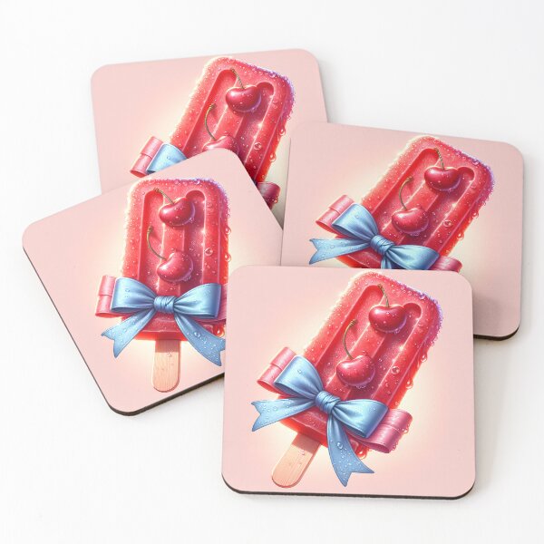 Item preview, "Cherry Coquette Confection: Bow-tied Popsicle" designed and sold by MindVibe.