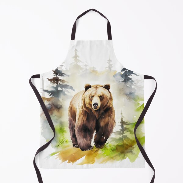 Item preview, Watercolor Grizzly Bear designed and sold by TheAnimalZ00.