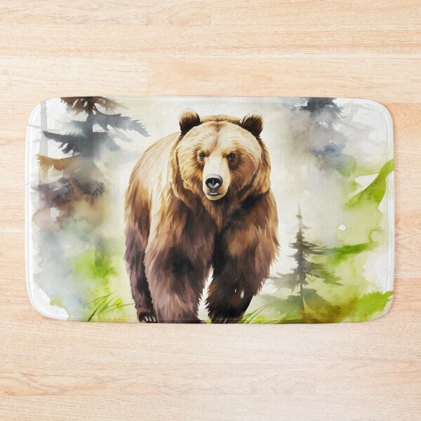 Item preview, Watercolor Grizzly Bear designed and sold by TheAnimalZ00.