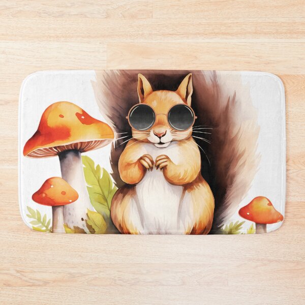 Item preview, Watercolor Squirrel Wearing Sunglasses designed and sold by TheAnimalZ00.