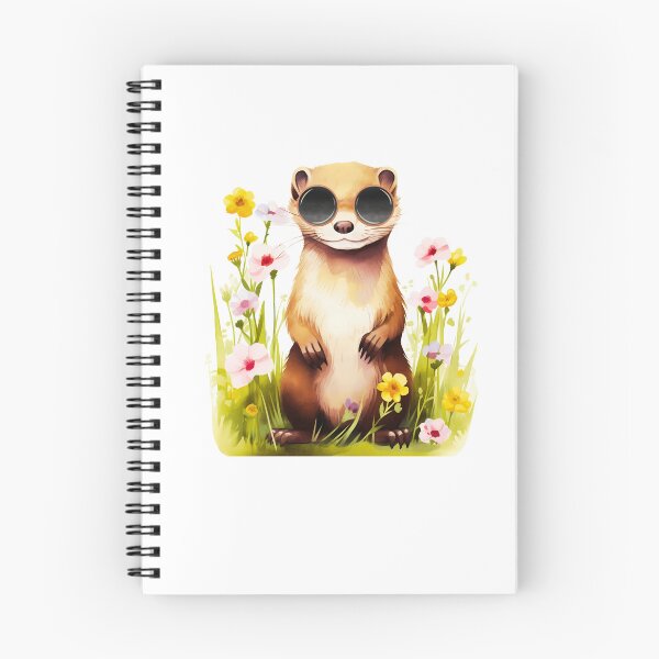 Item preview, Watercolor Weasel Wearing Sunglasses designed and sold by TheAnimalZ00.