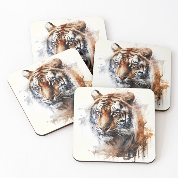Item preview, Tiger With Ink Splash Effect designed and sold by Amberjays.