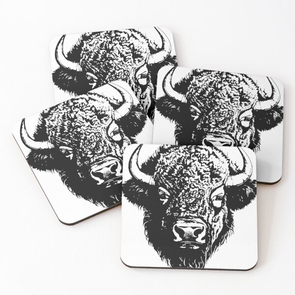 Item preview, Bison Relief Print Illustration  designed and sold by bighorndesignco.