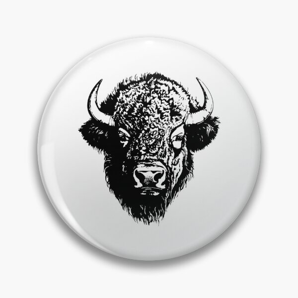 Artikelvorschau, Bison Relief Druck Illustration entworfen und verkauft von bighorndesignco.