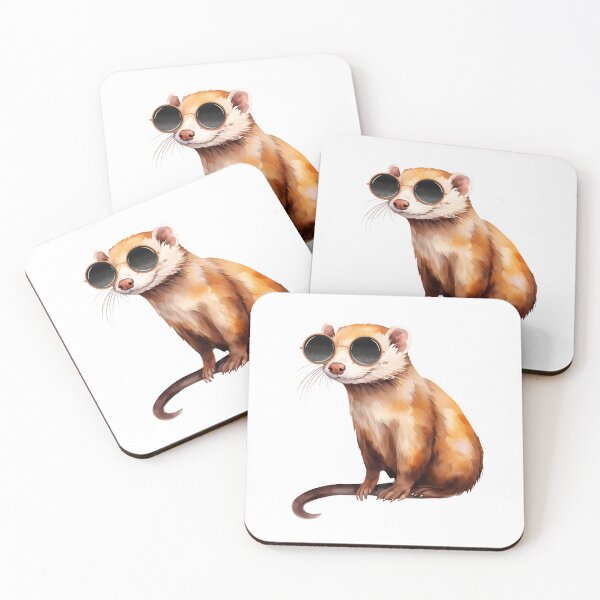 Item preview, Ferret Wearing Sunglasses designed and sold by TheAnimalZ00.