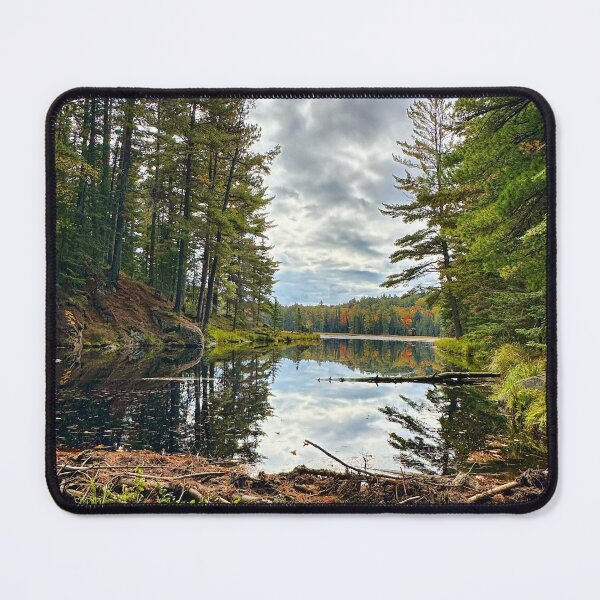Item preview, Beautiful beaver dams in a pond during fall designed and sold by ClarissaFlora.