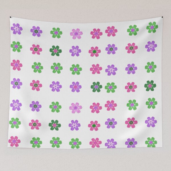 Item preview, Fabric Flowers, Pink Green and Purple designed and sold by plantlady-shop.