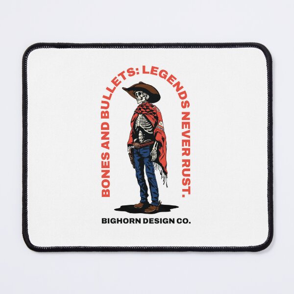 Item preview, Skeleton Cowboy Bones & Bullets Illustration designed and sold by bighorndesignco.
