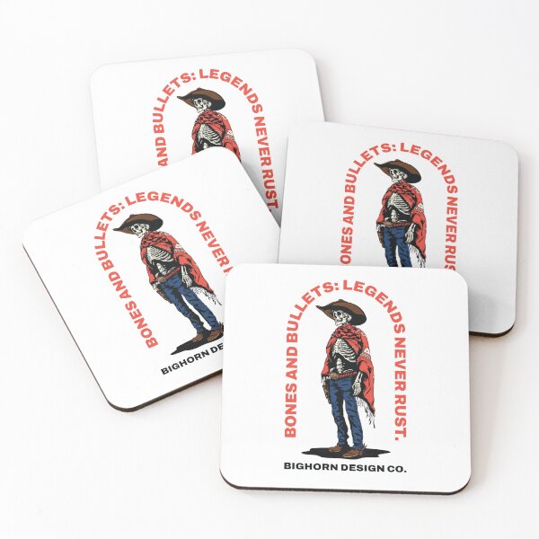 Item preview, Skeleton Cowboy Bones & Bullets Illustration designed and sold by bighorndesignco.