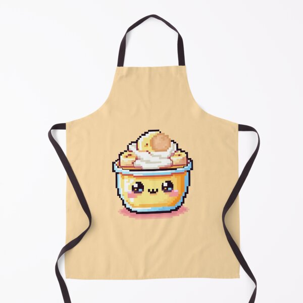 Item preview, Cute Banana Pudding pixel art designed and sold by Vibrantpixel47.