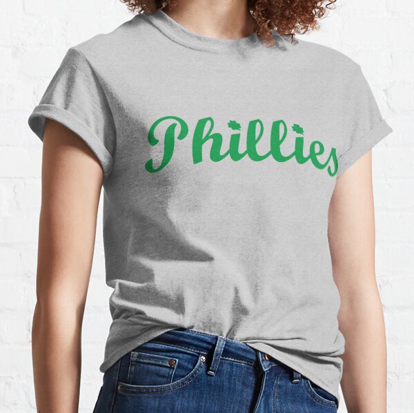 Artikel-Vorschau von Klassisches irisches vierblättriges Kleeblatt zum St. Patrick’s Day der Phillies aus den 1960er Jahren über dem i's Baseball, designt und verkauft von Rolographics1.