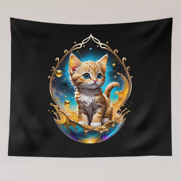 Item preview, Cute Celestial Kitty Cat designed and sold by TheArtOfPat.