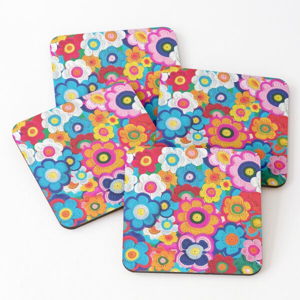 Item preview, Colorful Crochet Flower Pattern designed and sold by plantlady-shop.