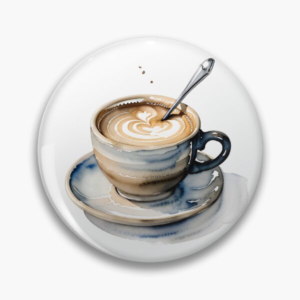 Artikelvorschau, Kaffee & Kontemplation - Aquarell Kaffee Stillleben entworfen und verkauft von SereneSplashes.