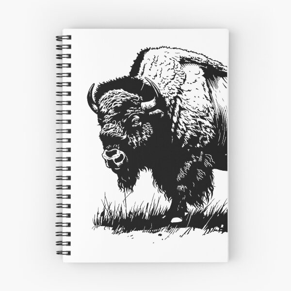 Item preview, Bison Relief Print Illustration designed and sold by bighorndesignco.