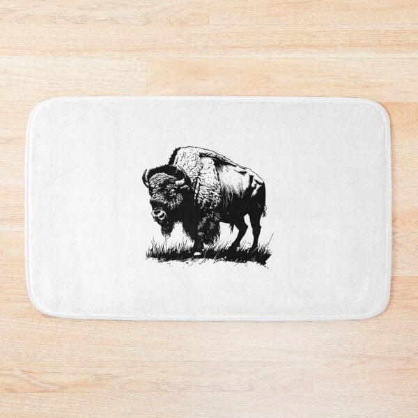 Item preview, Bison Relief Print Illustration designed and sold by bighorndesignco.