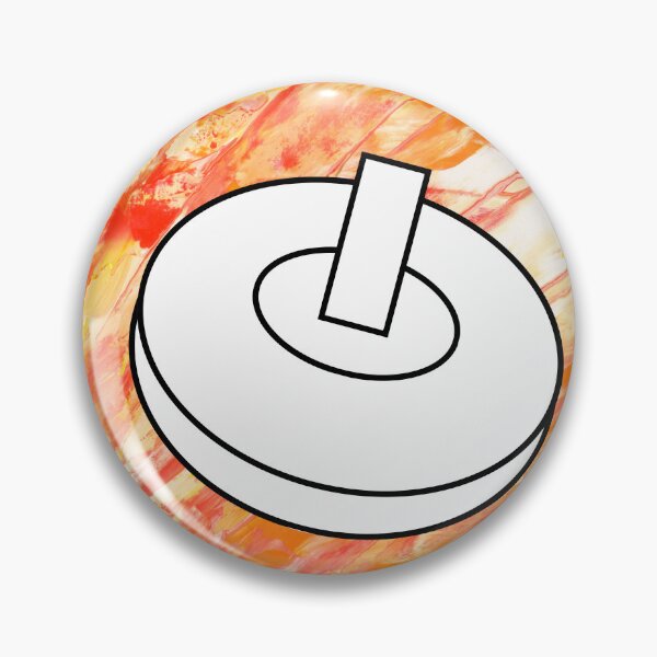 Item preview, Orange Fire Rolling Disc Long White Cane Tip designed and sold by IndeOandM.