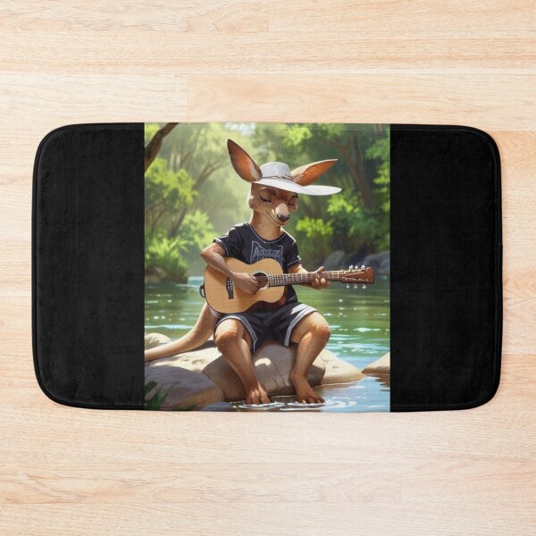 Item preview, Kangaroo Guitarist in summer designed and sold by Artbellachi.