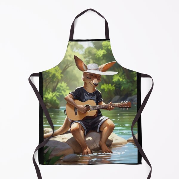 Item preview, Kangaroo Guitarist in summer designed and sold by Artbellachi.
